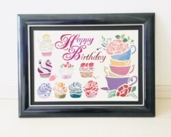 エレガンスボード「Happy Birthday」